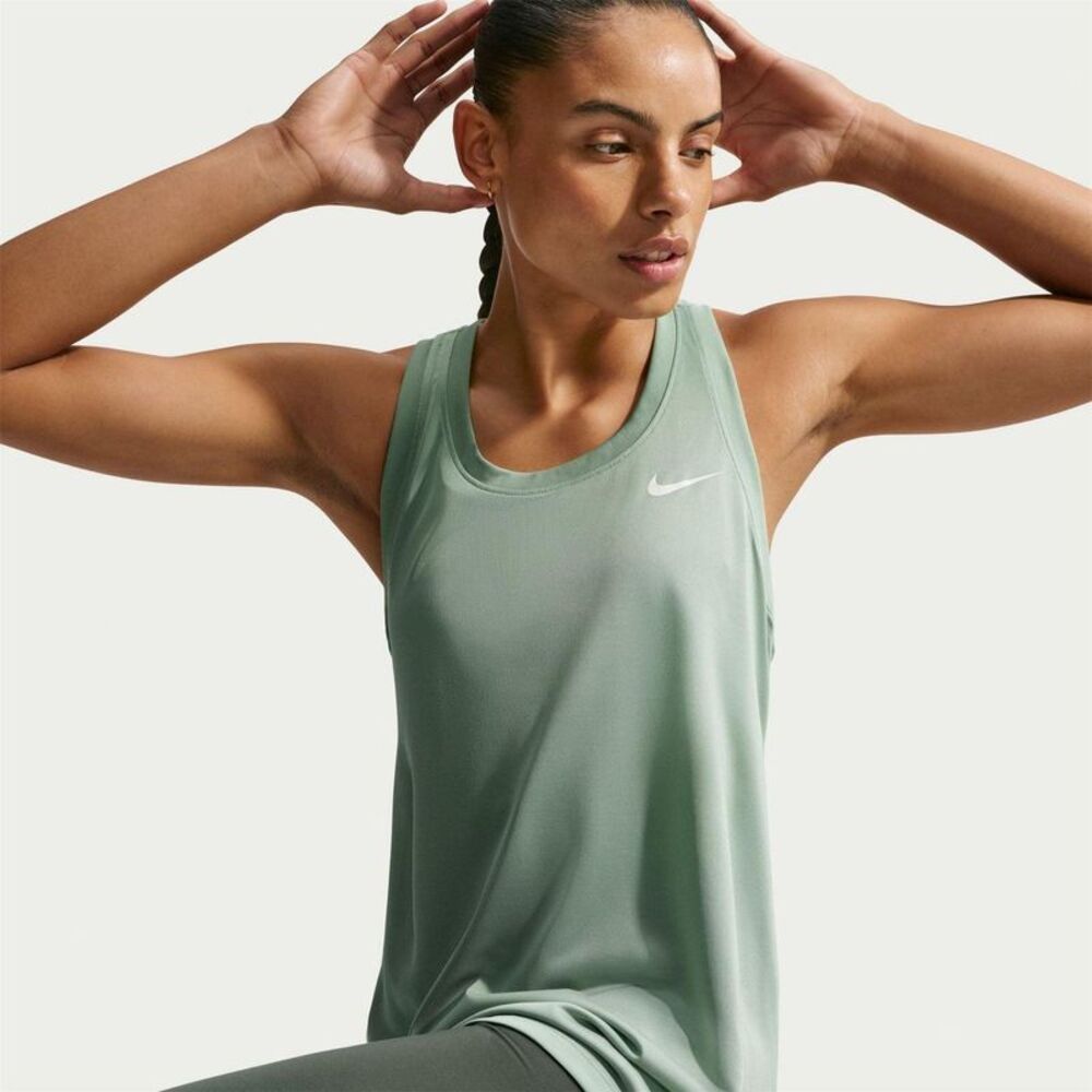 Nike Womens/Ladies Dri-FIT Racerback Tank Top / Green